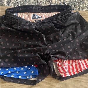 Chubbies American Flag Lined Athletic Shorts 5.5 in Size M
